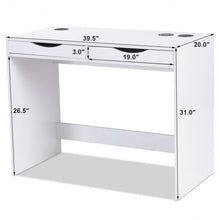 Load image into Gallery viewer, Modern Writing Bluetooth Speakers Drawer USB Computer Desk