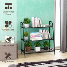 Load image into Gallery viewer, 3-tier Metal Plant Stand Shelf Display Rack for Plants Shoes Flower Pot