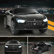Load image into Gallery viewer, 12 V Remote Control Maserati Licensed Kids Ride on Car-Black