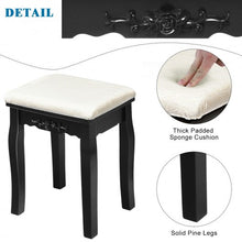 Load image into Gallery viewer, Dimmable Bulbs Touch Switch Vanity Dressing Table Set with Removable Box-Black