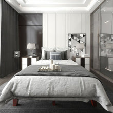 Load image into Gallery viewer, 14" Full Size Wood Platform Bed Frame with Wood Slat Support-Brown