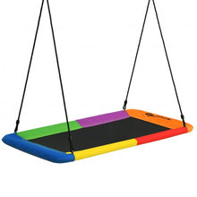 Load image into Gallery viewer, 60" Platform Tree Swing Outdoor with 2 Hanging Straps-Multicolor