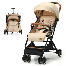 Load image into Gallery viewer, Lightweight Aluminium Frame Baby Stroller with Net-Beige
