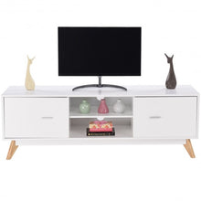 Load image into Gallery viewer, Entertainment Center Console TV Shelf Stand with 2 Doors