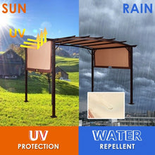 Load image into Gallery viewer, 12 x 9 ft Outdoor Pergola Gazebo Canopy Sun Shelter with Steel Frame