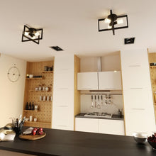 Load image into Gallery viewer, Flush Mount Geometric Metal 3-Lights Ceiling Lamp