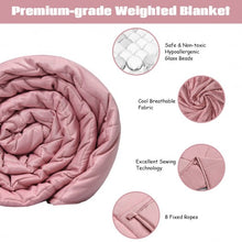 Load image into Gallery viewer, 10 lbs Premium Cooling Heavy Weighted Blanket-Pink
