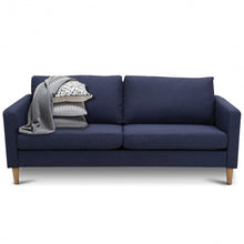Load image into Gallery viewer, Upholstered Modern Fabric Love Seat Sofa-Blue