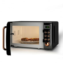 Load image into Gallery viewer, 700W Glass Turntable Retro Countertop Microwave Oven-Golden