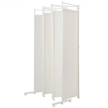 Load image into Gallery viewer, 6-Panel Room Divider Folding Privacy Screen -White