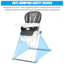 Load image into Gallery viewer, Space Saving Fold Baby High Chair-Gray