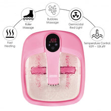 Load image into Gallery viewer, Portable Electric Automatic Roller Foot Bath Massager-Pink