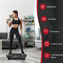 Load image into Gallery viewer, Vibration Platform Fitness Machine with Remote Control and Bluetooth Loop-Black