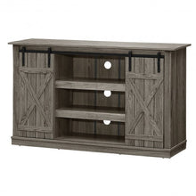 Load image into Gallery viewer, Sliding Barn TV Stand Console Table-Gray
