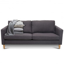 Load image into Gallery viewer, Upholstered Modern Fabric Love Seat Sofa-Gray