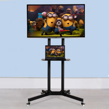 Load image into Gallery viewer, Plasma Flat Screen TV Cart Stand w/ Wheels Mobile Fits