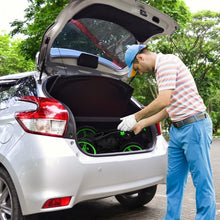 Load image into Gallery viewer, Folding 3 Wheels Golf Push Cart with Bag Scoreboard Adjustable Handle -Green