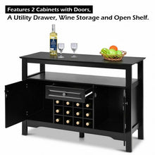 Load image into Gallery viewer, Elegant Classical Multifunctional Wooden Wine Cabinet Table