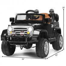 Load image into Gallery viewer, 12 V Kids Ride on Truck with MP3 + LED Lights-Black
