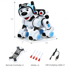 Load image into Gallery viewer, Wireless Programmable Interactive Remote Control Robotic Dog-Blue