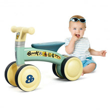 Load image into Gallery viewer, 4 Wheels Toddler Balance Bike No Pedal-Green