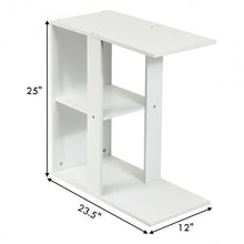 Load image into Gallery viewer, 3-tier Side Table with Storage Shelf