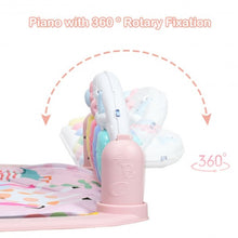 Load image into Gallery viewer, 3 in 1 Fitness Music and Lights Baby Gym Play Mat-Pink