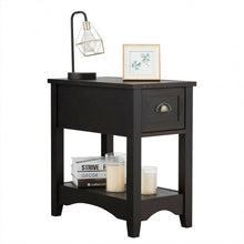 Load image into Gallery viewer, Contemporary Chair Side End Table Compact Table with Drawer Nightstand-Coffee