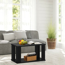 Load image into Gallery viewer, 2-tier Rustic Vintage Coffee Table with Storage Shelf