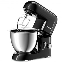 Load image into Gallery viewer, 4.3 Qt 550 W Tilt-Head Stainless Steel Bowl Electric Food Stand Mixer-Black