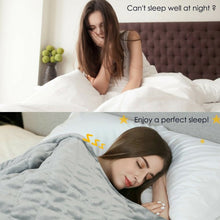 Load image into Gallery viewer, 15 lbs 100% Cotton Weighted Blanket with Soft Crystal Cover