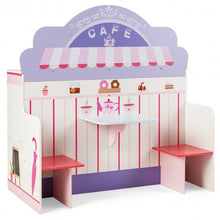 Load image into Gallery viewer, 2 in 1 Kitchen and Cafe Pretend Cooking Playset