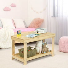 Load image into Gallery viewer, Solid Multifunctional Wood Kids Activity Play Table-Natural