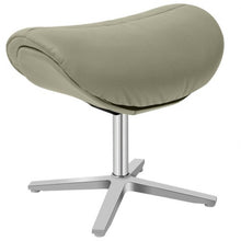 Load image into Gallery viewer, Swivel Top Grain Leather Lounge Armchair Rocking Chair with Ottoman-Gray