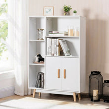 Load image into Gallery viewer, Floor Storage Free Standing Wooden Display Bookcase