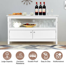 Load image into Gallery viewer, 44" Wooden Storage Cabinet TV Stand-White