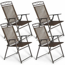 Load image into Gallery viewer, Set of 4 Outdoor Folding Sling Chairs