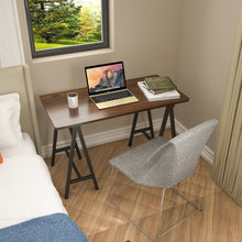 Load image into Gallery viewer, Universal Table Top for Office Relevance Desktop with 2 Cable Holes-Walnut