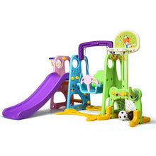 Load image into Gallery viewer, 6 in 1 Climber Swing Basketball Hoop Football Gate
