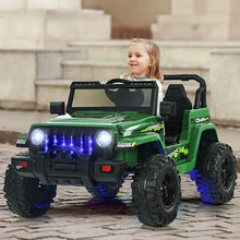 Load image into Gallery viewer, 12V Kids Ride-on Jeep Car with 2.4 G Remote Control-Green