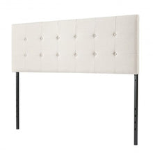 Load image into Gallery viewer, Adjustable Queen & Full Size Linen Fabric Upholstered Headboard-Beige