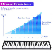 Load image into Gallery viewer, 61-Key Portable Digital Stage Piano with Carrying Bag-Black