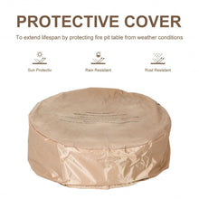 Load image into Gallery viewer, 28'' Propane Gas Fire Pit Outdoor 40 000 BTU Stone-Brown