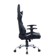 Load image into Gallery viewer, Black and White Gaming Chair with Head-Rest Pillow