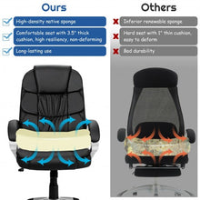 Load image into Gallery viewer, Ergonomic Swivel Office Task Chair with Lumbar Support and High Back -Black