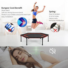 Load image into Gallery viewer, 50" Hexagonal Fitness Trampoline Exercise Rebounder with Pad-Red