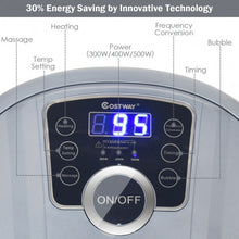 Load image into Gallery viewer, Portable Electric Foot Spa Bath Shiatsu Roller Motorized Massager-Gray