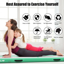 Load image into Gallery viewer, Air Track Inflatable Gymnastics Tumbling Mat with Pump-Green