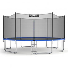 Load image into Gallery viewer, 15 ft Outdoor Trampoline Combo w/ Bounce Jump Safety Enclosure Net & Spring Pad