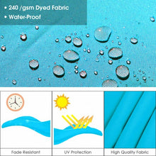 Load image into Gallery viewer, 10 Ft 360 Degree Tilt Aluminum Square Patio Offset Cantilever Umbrella-Blue